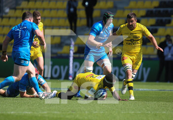 2021-05-02 - Levani Botia and Romain Sazy of Stade Rochelais during the European Rugby Champions Cup, semi final rugby union match between Stade Rochelais and Leinster Rugby on May 2, 2021 at Marcel Deflandre stadium in La Rochelle, France - Photo Laurent Lairys / DPPI - STADE ROCHELAIS VS LEINSTER RUGBY - CHAMPIONS CUP - RUGBY