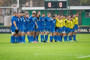 2018-10-27 - La formazione del Leinster Rugby nel minuto di silenzio in onore di Gilberto Benetton - BENETTON TREVISO VS LEINSTER - GUINNESS PRO 14 - RUGBY