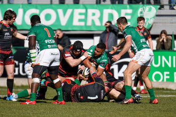 2019-02-23 - Toa Halafihi in azione - BENETTON TREVISO VS DRAGONS RUGBY - GUINNESS PRO 14 - RUGBY