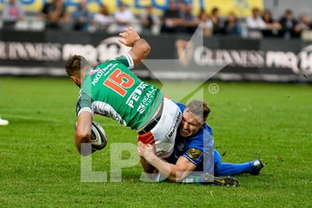 2019-09-28 - Angelo Esposito del Benetton Treviso placcato - BENETTON TREVISO VS LEINSTER RUGBY - GUINNESS PRO 14 - RUGBY
