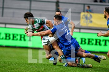 2019-09-28 - Joaquin Riera del Benetton Treviso placcato da Ronan Kelleher del Leinster Rugby - BENETTON TREVISO VS LEINSTER RUGBY - GUINNESS PRO 14 - RUGBY