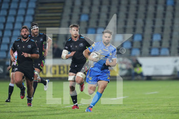 2019-10-05 - Il mediano di mischia dei Dragons Rhys Lawrence corre in meta - ZEBRE RUGBY VS DRAGONS - GUINNESS PRO 14 - RUGBY