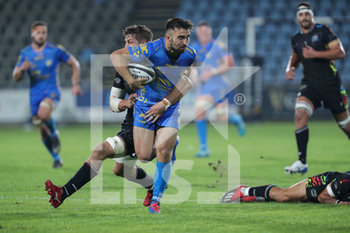 2019-10-05 - Rhys Lawrence dei Dragons viene placcato da Johan Meyer delle Zebre  - ZEBRE RUGBY VS DRAGONS - GUINNESS PRO 14 - RUGBY