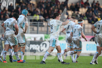 2019-11-09 - Sam Johnson jubilates for the try scored by Horne - ZEBRE RUGBY VS GLASGOW WARRIORS - GUINNESS PRO 14 - RUGBY