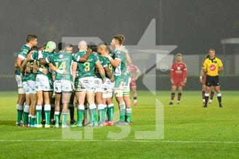 2020-10-23 - A minute of silence before the kick off - BENETTON TREVISO VS SCARLETS RUGBY - GUINNESS PRO 14 - RUGBY