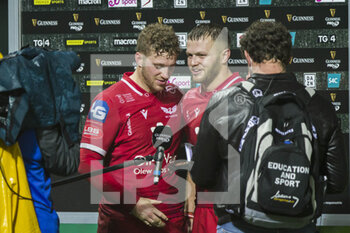 2020-10-23 - Angus O'Brien (Scarlets) Man of the match - BENETTON VS SCARLETS - GUINNESS PRO 14 - RUGBY
