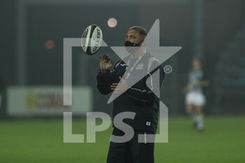 2020-11-02 - Zebre head coach Michael Bradley during warmup - ZEBRE VS OSPREYS - GUINNESS PRO 14 - RUGBY