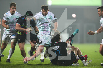 2020-11-02 - Tommaso Boni (Zebre) stops Ospreys attack - ZEBRE VS OSPREYS - GUINNESS PRO 14 - RUGBY