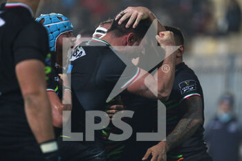 2020-11-02 - Zebre celebrate for the victory - ZEBRE VS OSPREYS - GUINNESS PRO 14 - RUGBY