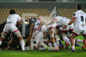 2020-11-16 - The scrum collapses - ZEBRE VS ULSTER - GUINNESS PRO 14 - RUGBY