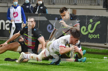 2020-11-16 - meta di Ethan McIllroy (Ulster) - ZEBRE VS ULSTER - GUINNESS PRO 14 - RUGBY