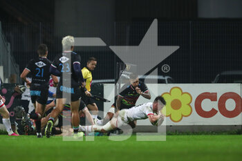 2020-11-16 - Ethan Mcllroy (Ulster) scores a try - ZEBRE VS ULSTER - GUINNESS PRO 14 - RUGBY