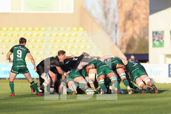 2020-11-22 - Joshua Renton (Zebre) is ready to pick up the ball from the scrum - ZEBRE VS CONNACHT - GUINNESS PRO 14 - RUGBY