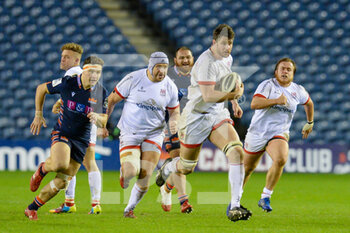 2020-11-30 - Sam Cartere (5) of Ulster Rugby breaks clear during the Guinness Pro 14 rugby union match between Edinburgh Rugby and Ulster Rugby on November 30, 2020 at BT Murrayfield stadium in Edinburgh, Scotland - Photo Malcolm Mackenzie / ProSportsImages / DPPI - EDINBURGH RUGBY VS ULSTER RUGBY - GUINNESS PRO 14 - RUGBY