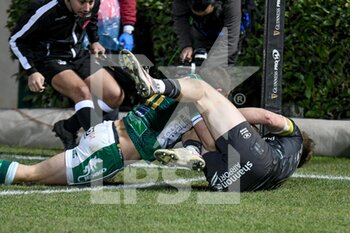 2021-01-30 - The high try of Tommaso Benvenuti (Benetton Treviso) - BENETTON TREVISO VS MUNSTER RUGBY - GUINNESS PRO 14 - RUGBY