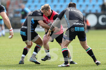 2021-03-06 - Joshua Renton during warm up - ZEBRE VS GLASGOW WARRIORS - GUINNESS PRO 14 - RUGBY