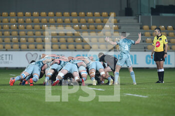 2021-03-12 - A view of a scrum  - ZEBRE VS LEINSTER RUGBY - GUINNESS PRO 14 - RUGBY