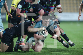 2021-03-12 - Dan Sheenan (Leinster) comes up Iacopo Bianchi - ZEBRE VS LEINSTER RUGBY - GUINNESS PRO 14 - RUGBY