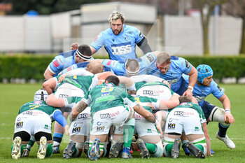 2021-03-14 - Josh Turnbull (Cardiff) over the scrum - BENETTON TREVISO VS CARDIFF BLUES - GUINNESS PRO 14 - RUGBY