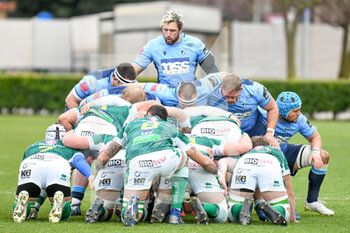 2021-03-14 - Josh Turnbull (Cardiff) over the scrum - BENETTON TREVISO VS CARDIFF BLUES - GUINNESS PRO 14 - RUGBY