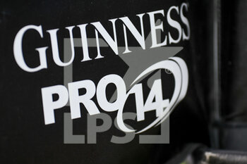 2021-03-14 - Guinness Pro 14 sign, flag, illustration - BENETTON TREVISO VS CARDIFF BLUES - GUINNESS PRO 14 - RUGBY