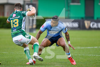 2021-03-14 - Rey Lee-Lo (Cardiff) and Joaquin Riera (Benetton Treviso) - BENETTON TREVISO VS CARDIFF BLUES - GUINNESS PRO 14 - RUGBY