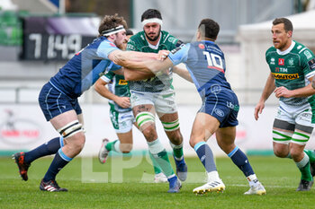 2021-03-14 - Riccardo Favretto (Benetton Treviso) tackled by Ben Thomas (Cardiff) - BENETTON TREVISO VS CARDIFF BLUES - GUINNESS PRO 14 - RUGBY