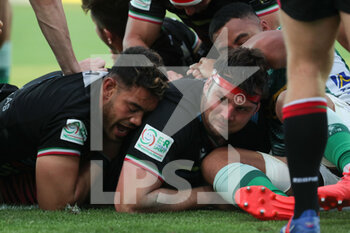 2021-05-07 - David Sisi (Zebre rugby) scores a try for his side - RAINBOW CUP - BENETTON TREVISO VS ZEBRE RUGBY - GUINNESS PRO 14 - RUGBY