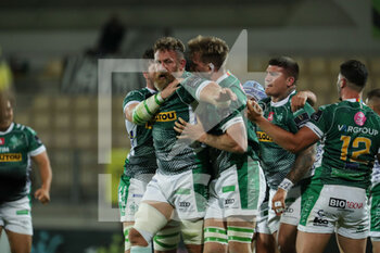 2021-05-07 - Benetton rugby celebrate the try - RAINBOW CUP - BENETTON TREVISO VS ZEBRE RUGBY - GUINNESS PRO 14 - RUGBY