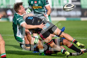2021-05-15 - Offload si Federico Ruzza (Benetton Treviso) - RAINBOW CUP - BENETTON TREVISO VS ZEBRE RUGBY - GUINNESS PRO 14 - RUGBY