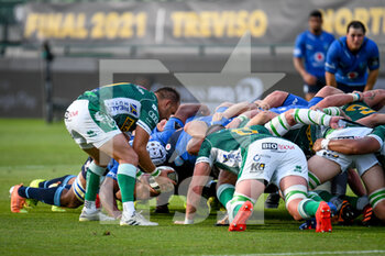 2021-06-19 - Dewaldt Duvenage (Benetton Treviso) introducing in scrum - RAINBOW CUP 2021 FINAL - BENETTON TREVISO VS VODACOM BLUE BULLS - GUINNESS PRO 14 - RUGBY