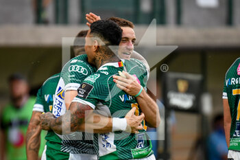 2021-06-19 - Happiness of Edoardo Padovani (Benetton Treviso) after scoring a try - RAINBOW CUP 2021 FINAL - BENETTON TREVISO VS VODACOM BLUE BULLS - GUINNESS PRO 14 - RUGBY