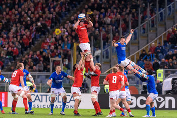 2019-02-09 - touche Galles - GUINNESS 6 NAZIONI 2019 - ITALIA VS GALLES - SIX NATIONS - RUGBY