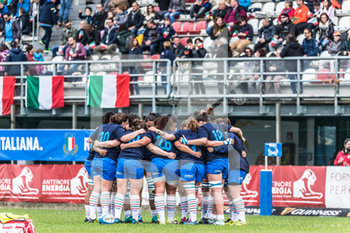 2019-03-17 - La nazionale italiana femminile riunita prima dell´inizio del match - FEMMINILE 2019: ITALIA VS FRANCIA - SIX NATIONS - RUGBY