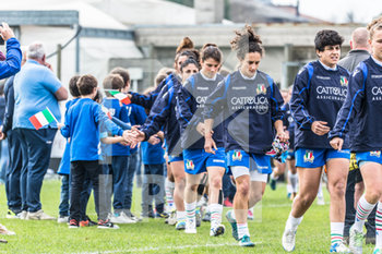 2019-03-17 - Le nostre ragazze che entrano in campo accompagnate dal Valsugana rugby - FEMMINILE 2019: ITALIA VS FRANCIA - SIX NATIONS - RUGBY
