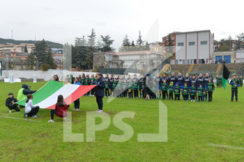 2019-11-16 - La formazione dell'Italia durante l'inno nazionale - ITALIA FEMMINILE VS GIAPPONE - TEST MATCH - RUGBY