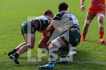 2020-09-05 - Tom Curry of Sale Sharks drives for the line during the English championship Gallagher Premiership Rugby Union match between Leicester Tigers and Sale Sharks on September 5, 2020 at Welford Road Stadium in Leicester, England - Photo Jez Tighe / ProSportsImages / DPPI - LEICESTER TIGERS VS SALE SHARKS - PREMERSHIP RUGBY UNION - RUGBY