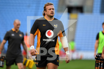 2020-09-09 - Wasps scrum-half Sam Wolstenholme warms up before the English championship Gallagher Premiership Rugby Union match between Wasps and Leicester Tigers on September 9, 2020 at the Ricoh Arena in Coventry, England - Photo Dennis Goodwin / ProSportsImages / DPPI - WASPS VS LEICESTER TIGERS - PREMERSHIP RUGBY UNION - RUGBY