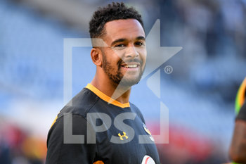 2020-09-09 - Wasps wing Zach Kibirige warms up before the English championship Gallagher Premiership Rugby Union match between Wasps and Leicester Tigers on September 9, 2020 at the Ricoh Arena in Coventry, England - Photo Dennis Goodwin / ProSportsImages / DPPI - WASPS VS LEICESTER TIGERS - PREMERSHIP RUGBY UNION - RUGBY