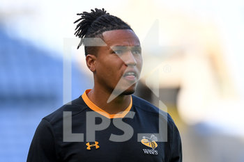 2020-09-09 - Wasps wing Marcus Watson warms up before the English championship Gallagher Premiership Rugby Union match between Wasps and Leicester Tigers on September 9, 2020 at the Ricoh Arena in Coventry, England - Photo Dennis Goodwin / ProSportsImages / DPPI - WASPS VS LEICESTER TIGERS - PREMERSHIP RUGBY UNION - RUGBY