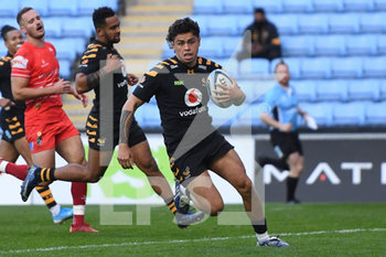 2020-09-09 - Wasps fly-half Jacob Umaga (10) scores a try during the English championship Gallagher Premiership Rugby Union match between Wasps and Leicester Tigers on September 9, 2020 at the Ricoh Arena in Coventry, England - Photo Dennis Goodwin / ProSportsImages / DPPI - WASPS VS LEICESTER TIGERS - PREMERSHIP RUGBY UNION - RUGBY