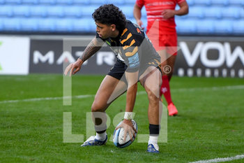 2020-09-09 - Wasps fly-half Jacob Umaga (10) scores a try during the English championship Gallagher Premiership Rugby Union match between Wasps and Leicester Tigers on September 9, 2020 at the Ricoh Arena in Coventry, England - Photo Dennis Goodwin / ProSportsImages / DPPI - WASPS VS LEICESTER TIGERS - PREMERSHIP RUGBY UNION - RUGBY