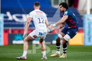 2021-04-23 - Daniel Thomas of Bristol during the English championship Gallagher Premiership Rugby Union match between Bristol Rugby and Exeter Chiefs on April 23, 2021 at Ashton Gate in Bristol, England - Photo Simon King / ProSportsImages / DPPI - BRISTOL RUGBY VS EXETER CHIEFS - PREMERSHIP RUGBY UNION - RUGBY