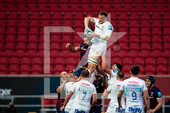 2021-04-23 - Jonny Hill of Exeter Chiefs claims the lineout during the English championship Gallagher Premiership Rugby Union match between Bristol Rugby and Exeter Chiefs on April 23, 2021 at Ashton Gate in Bristol, England - Photo Simon King / ProSportsImages / DPPI - BRISTOL RUGBY VS EXETER CHIEFS - PREMERSHIP RUGBY UNION - RUGBY
