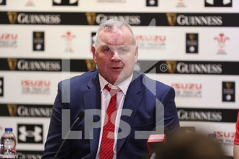 2020-02-01 - Wayne Pivac head coach del Galles durante la conferenza stampa - GALLES VS ITALIA - SIX NATIONS - RUGBY