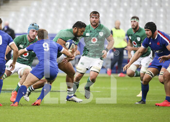 2020-10-31 - Bundee Aki of Ireland during the Guinness Six Nations 2020, rugby union match between France and Ireland on October 31, 2020 at Stade de France in Saint-Denis near Paris, France - Photo Jean Catuffe / DPPI - FRANCE VS IRELAND 2020 - SIX NATIONS - RUGBY