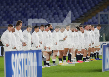 2020-10-31 - national anthem England - ITALIA VS INGHILTERRA - SIX NATIONS - RUGBY