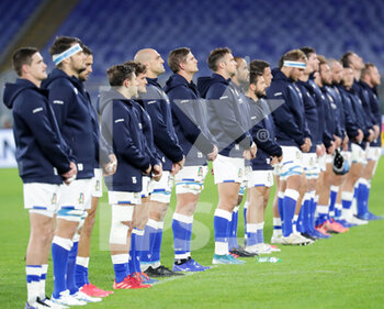 2020-10-31 - national anthem Italy - ITALIA VS INGHILTERRA - SIX NATIONS - RUGBY