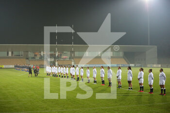 2020-11-01 - The two teams during nationals anthem - SEI NAZIONI FEMMINILE 2020 - ITALIA VS INGHILTERRA - SIX NATIONS - RUGBY