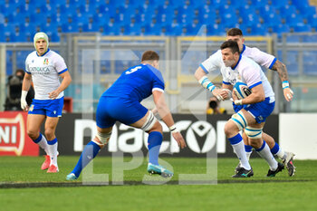 2021-02-06 - David Sisi (Italy) carries the ball - ITALIA VS FRANCIA - SIX NATIONS - RUGBY